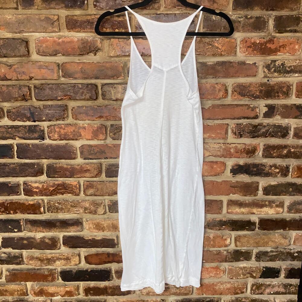 Twenty White Burnout Sleeveless Scoop Neck Midi Tank Dress Women's Size Small - Picture 6 of 6